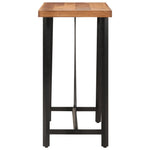 ZNTS Bar Table 110x55x107 cm Solid Wood Acacia and Iron 356370