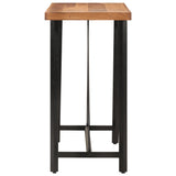 ZNTS Bar Table 110x55x107 cm Solid Wood Acacia and Iron 356370