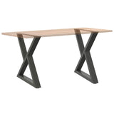 Dining Table Legs 2 pcs Anthracite 80x cm Steel 4012730