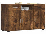 Wooden Cabinet Smoked Oak 88.5 x 30.5 x 73 cm Engineered Wood 880286
