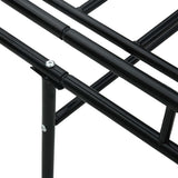 Daybed Frame without Mattress Black Metal 90x200cm 286135