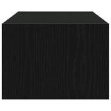 TV Cabinet with LED Lights Black Oak 100X35.5x25 cm 860239