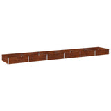 Raised Garden Bed Rusty 480 x 80 x 24 cm corton 8006523