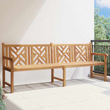 Garden Bench Brown 228 x 60 x 90 cm Solid teak wood 42001967