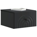 Wall-Mounted Bedside Cabinet 2 pcs Black 33 x 34.5 x 20 cm 898088