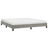 Bed Frame without Mattress Light Grey Super King Velvet 349851