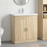 Bathroom Furniture Set Sonoma Oak 81 x 40 x 84.5 cm 3404360