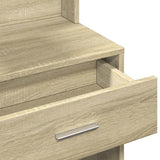 Dressing Table with Cabinet Sonoma Oak 80x35x132 cm 848236