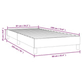 Box Spring Bed Frame Light Grey Single Velvet 3121187