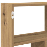 ZNTS Wall Cube Shelf 12 Compartments Artisian Oak Engineered Wood 860012