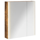 Bathroom Mirror Cabinet Smoked Oak 63.5 x 15.5 x 70 cm 889243