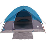 ZNTS Camping Tent Dome 3-Person Blue Waterproof 94696