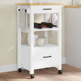 Kitchen Trolley MONZA 48x40x88.5 cm Solid Wood Pine 376084