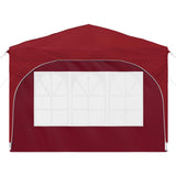 Pop-up Party Tent 290 x 290 x 245 cm Burgundy 42019862