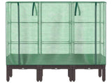 Raised Bed with Greenhouse Cover Rattan Look 120x40x140 cm 4015806