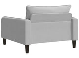 XL Armchair Light Grey Velvet 42043546
