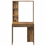 Desk with Shelf Old Wood 78.5 x 37 x 154.5 cm Engineered Wood 869344