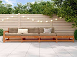 Sectional Sofa Units Wax Brown 252 x 62 x 70.5 cm 865511
