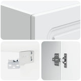 Wall-Mounted Cabinet White 33 x 34.5 x 90 cm Engineered Wood 899265