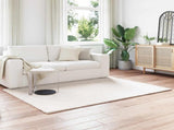 Anti-Slip Faux Rabbit Fur Rug OLITE Cream 160 x 230 cm 42021660