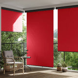 ZNTS Balcony Side Awning 165x250 cm Red 317859