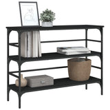 Console Table Black 100x32x75 cm Engineered Wood 839048