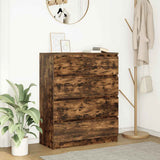 Sideboard Smoked Oak 80x35x99 cm Engineered Wood 3328484