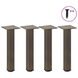 Coffee Table Legs 4 pcs Natural Steel 42-44 cm Steel 4012455