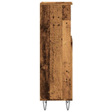 Bathroom Cabinet Old Wood 30x30x100 cm Engineered Wood 857208