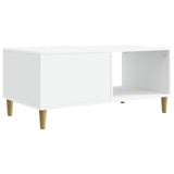 Coffee Table White 90 x 50 x 40 cm Engineered Wood 895185