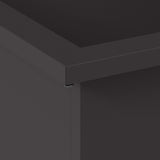 Garden Planter with LED Black 40 x 80 x 40 cm Steel 8008154