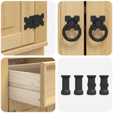 Cabinet SKI Honey Brown 60 x 46 x 81.5 cm Solid Pine Wood 42007557