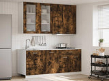 Kitchen Unit LYON 4 pcs Smoked Oak Engineered Wood 3438367