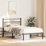 Bed Frame without Mattress Sonoma Oak 107x203 cm Engineered Wood 4106788