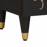 Bedside Cabinet with Door 2 pcs Black 40 x 33 x 46 cm 4018805
