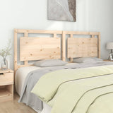 Bed Headboard Natural Solid Pine Wood Decorative Inlays 817955
