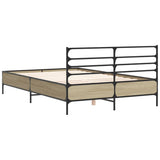 Bed Frame without Mattress Sonoma Oak 120x190 cm Small Double 3280068