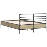 Bed Frame without Mattress Sonoma Oak 140x190 cm 3280078