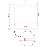 Rectangular Table Top 100 x 80 x 3.2 cm Rectangular 938314