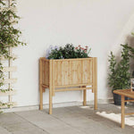 Garden Raised Bed Brown 70 x 35 x 70 cm Bamboo 4106589