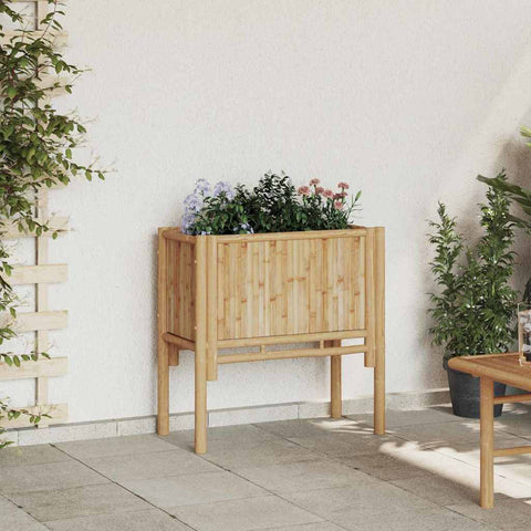 Garden Raised Bed Brown 70 x 35 x 70 cm Bamboo 4106589