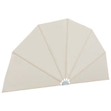 Collapsible Terrace Side Awning Cream 200 cm 44578