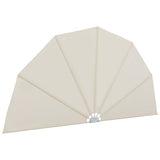 Collapsible Terrace Side Awning Cream 200 cm 44578