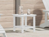 Side Table White 38 x 38 x 46 cm Polyethylene 42006633