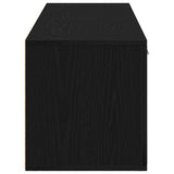 TV Cabinet Black Oak 120x34x37 cm Engineered Wood 862475