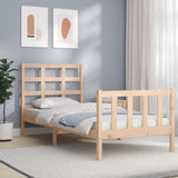 Bed Frame without Mattress Small Single Solid Wood Pine 3192061