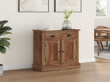 Storage Cabinet Natural 65 x 30 x 75 cm Solid Teak Wood 42017953
