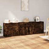 Sideboards 3 pcs Smoked Oak Engineered Wood 3185428