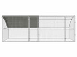 Chicken Cage 2 pcs Silver 400 x 200 x 200 cm Steel and PE 3381107