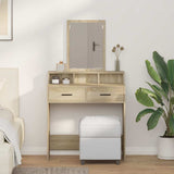 Dressing Table Sonoma Oak 79 x 41 x 140 cm Engineered Wood 865138